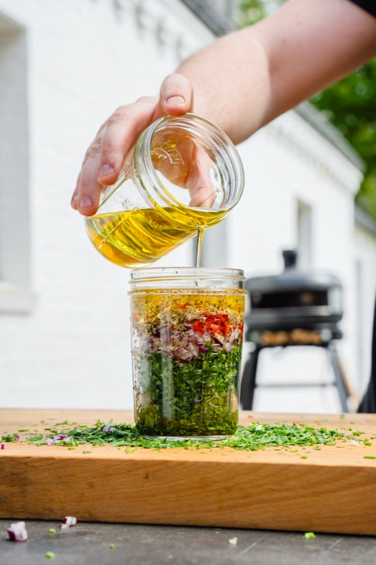 Zelfgemaakte Gerookte Chimichurri