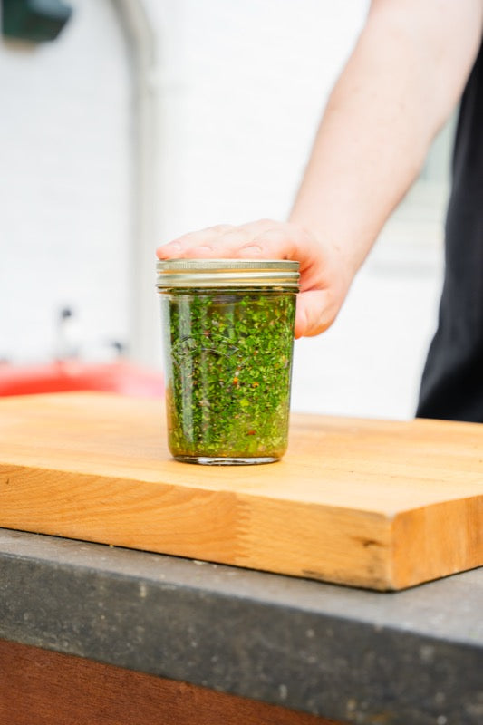 Zelfgemaakte Gerookte Chimichurri