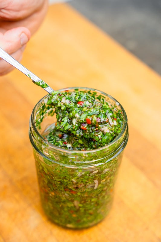 Zelfgemaakte Gerookte Chimichurri