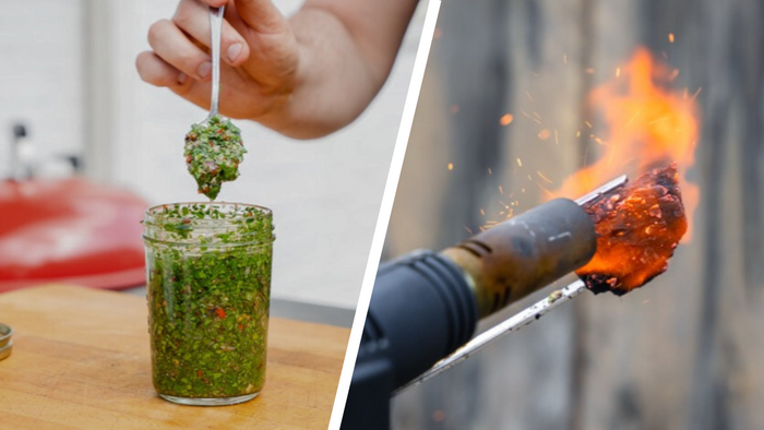 Zelfgemaakte Gerookte Chimichurri