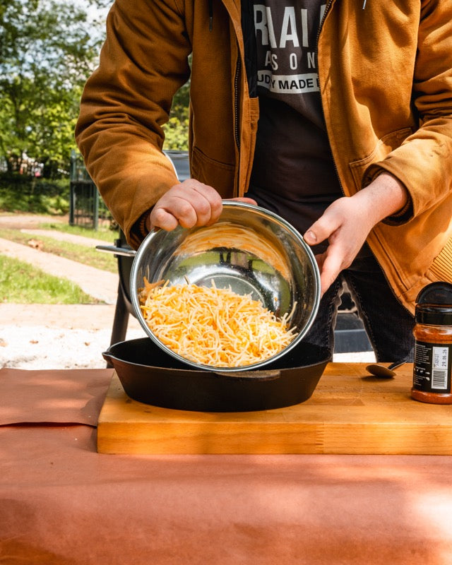 Smoked Queso op de Weber pellet smoker