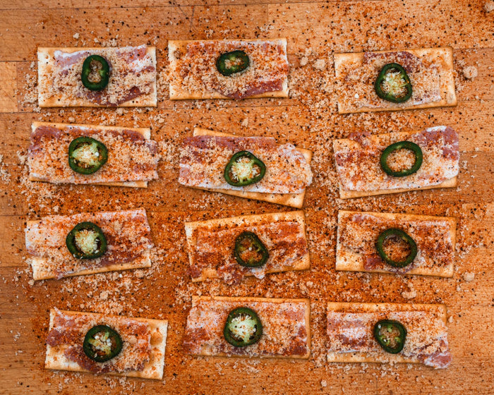 Bacon Crackers op de Weber pellet smoker