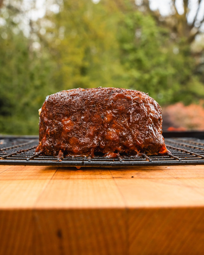 Gerookt gehaktbrood op de Weber pellet smoker