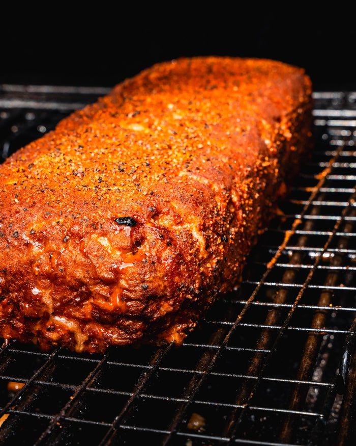 Gerookt gehaktbrood op de Weber pellet smoker