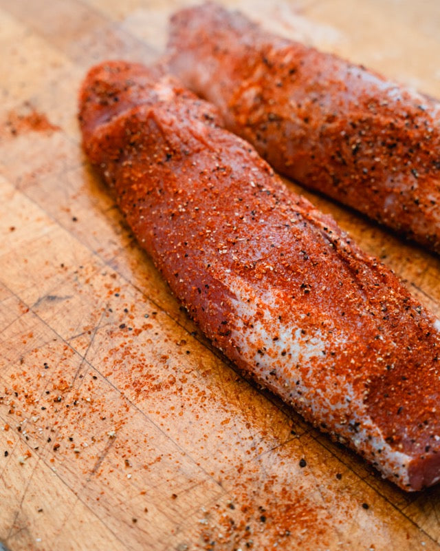 Maple whiskey glazed varkenshaasje